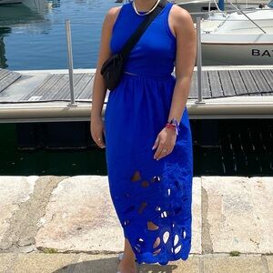 Zara blue cutout skirt - small - summer 2023 excellent condition